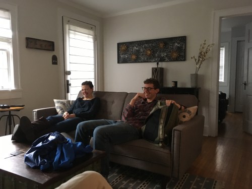 Hanging at our Airbnb Lilypad.